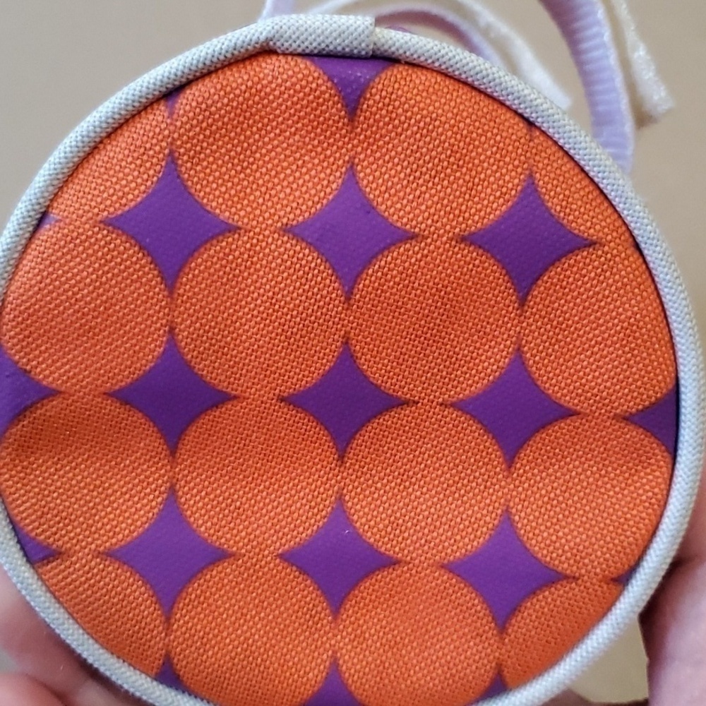 Schwinn cycling Bike Bag purple & orange tube shape with Kitty - Picture 6 of 11